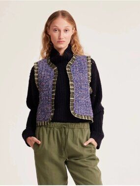 Odd Molly Candice Vest in Twilight Blue